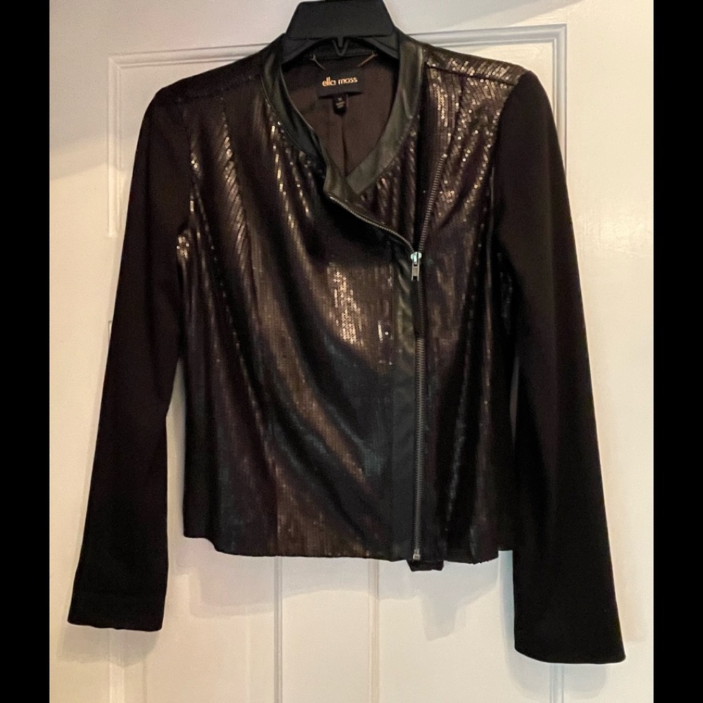Fancy Black Sequin Jacket - image 1
